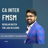 CA Inter Jan 26 & May 26 | FM & SM by CA Navneet Mudhra | Regular Batch